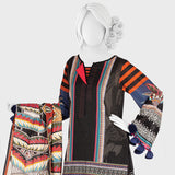 Panjnad Payrahan Lawn Digital Printed 3pcs Suit - 1013, Women, 3Pcs Shalwar Suit, Junaid Jamshed, Chase Value