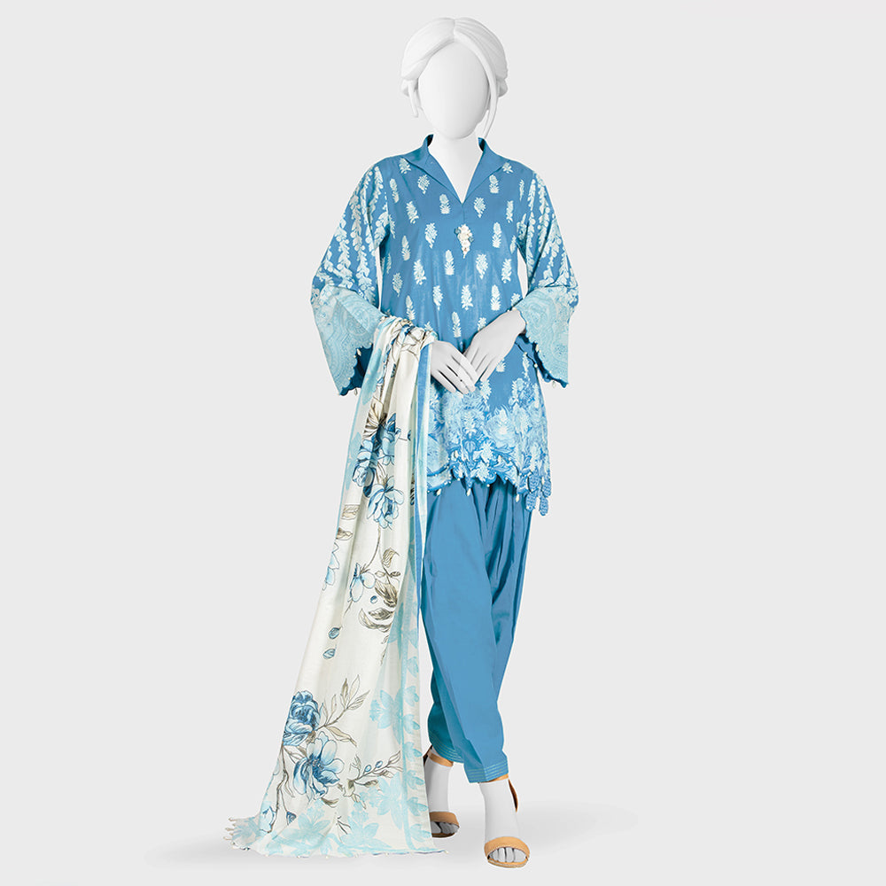 Panjnad Payrahan Lawn Digital Printed 3pcs Suit - 1046, Women, 3Pcs Shalwar Suit, Junaid Jamshed, Chase Value