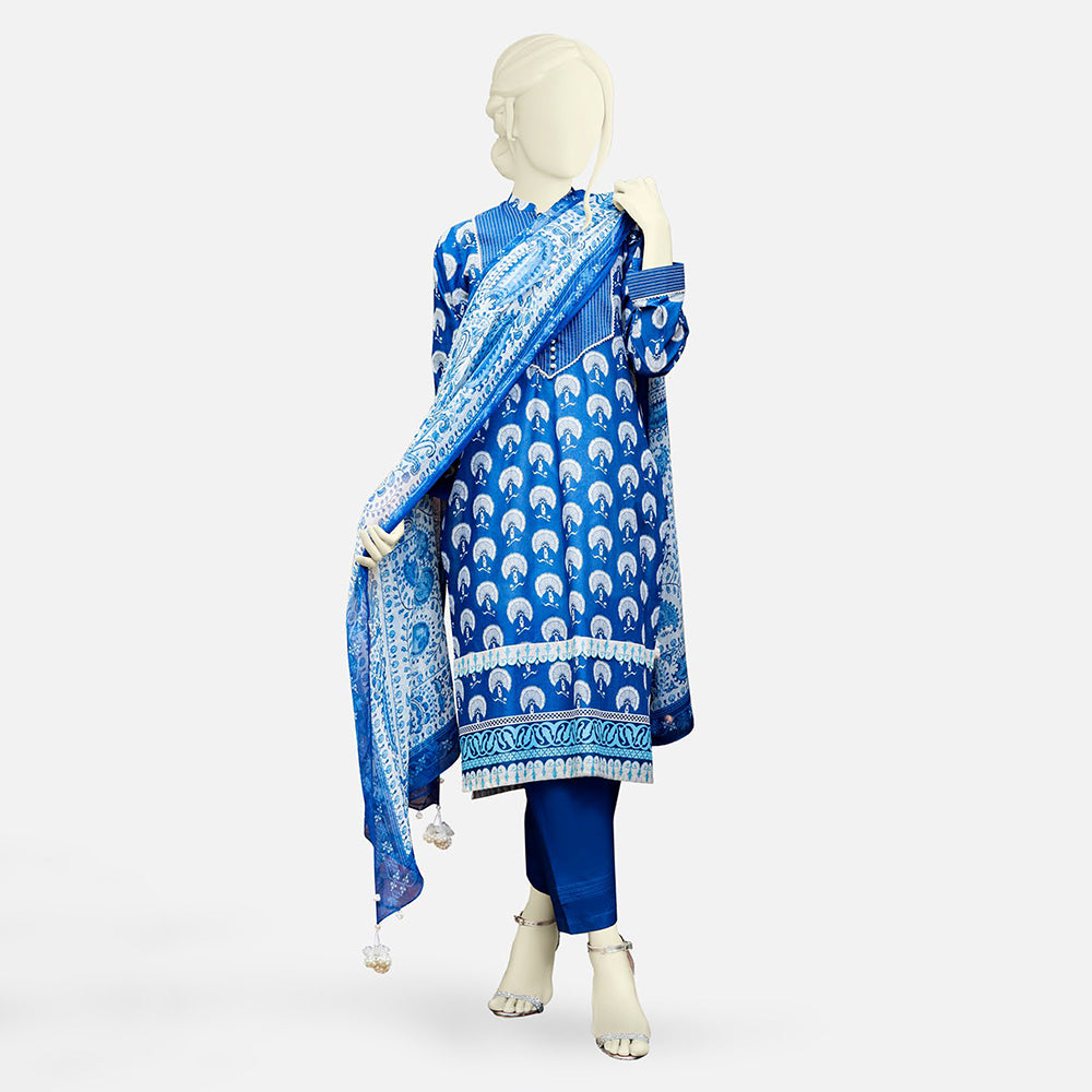 Panjnad Pehnawa Printed Lawn 3Pcs Unstitched Suit - 1022, Women, 3Pcs Shalwar Suit, Junaid Jamshed, Chase Value