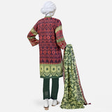 Panjnad Pehnawa Printed Lawn Unstitched 3Pcs Suit - 1025, Women, 3Pcs Shalwar Suit, Junaid Jamshed, Chase Value