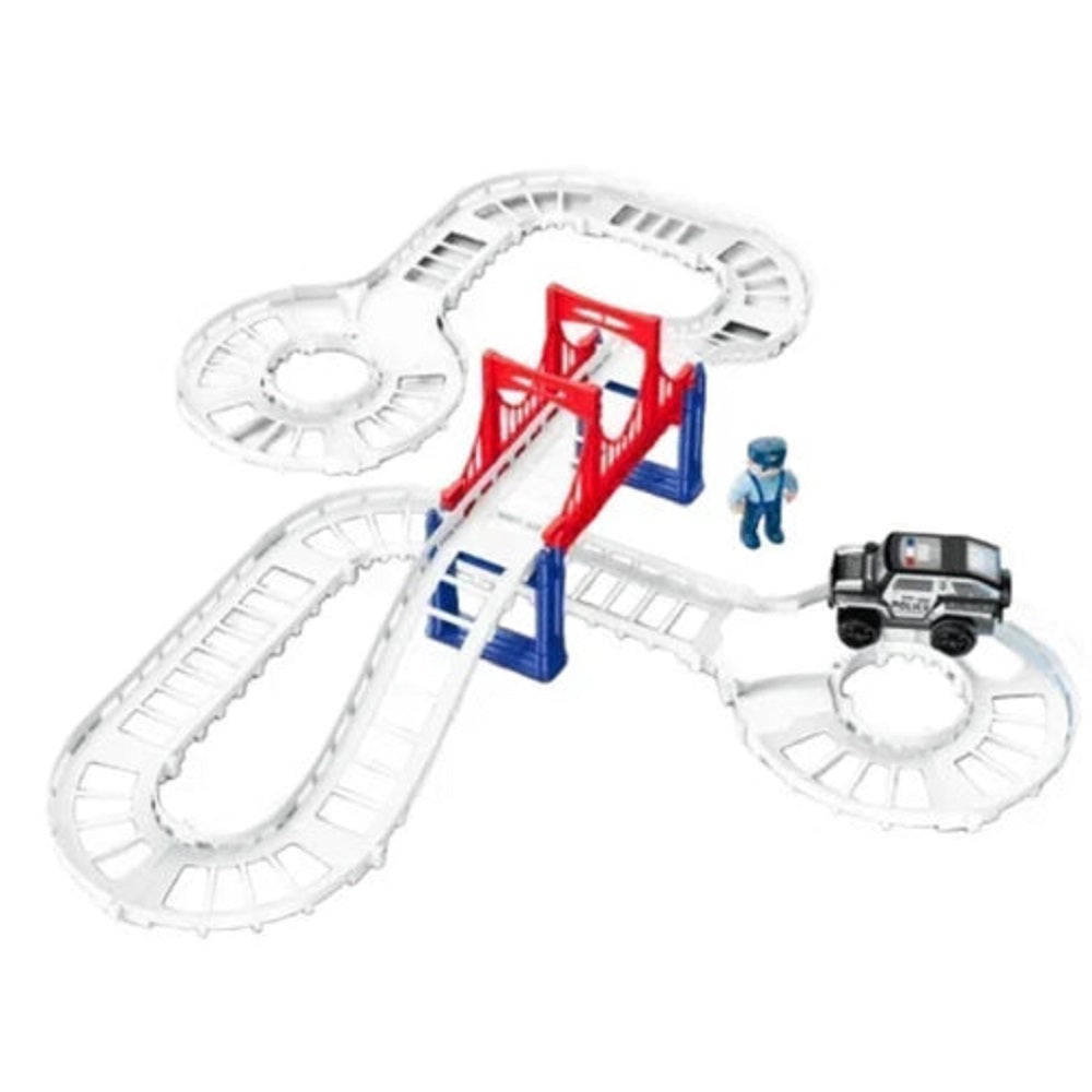 DIY Police Track Set For Kids, Non-Remote Control, Chase Value, Chase Value