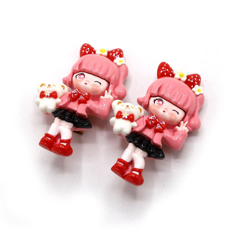 Hair Pins Pack of 2 - Pink, Girls Hair Accessories, Chase Value, Chase Value