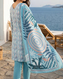 Salina Cambric Mid Summer Digital Printed Suit - 3 Pc