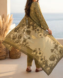 Salina Cambric Mid Summer Digital Printed Suit - 3 Pc