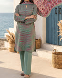 Salina Cambric Mid Summer Digital Printed Suit - 3 Pc
