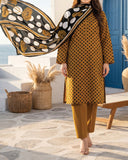 Salina Cambric Mid Summer Digital Printed Suit - 3 Pc