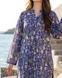 Salina Cambric Mid Summer Digital Printed Suit - 3 Pc