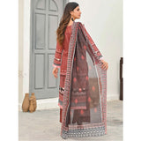 Sophia Lawn Printed Embroidered Unstitched 3Pcs Suit - 2, Women, 3Pcs Shalwar Suit, Zesh Textile, Chase Value