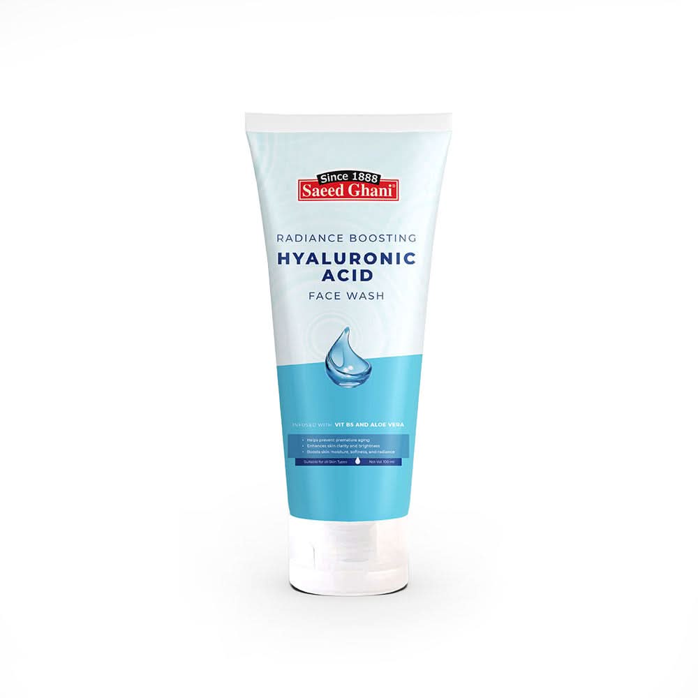 Saeed Ghani Hyaluronic Acid Face Wash 100ml, Face Washes, Chase Value, Chase Value