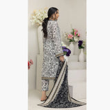 Salina Black & White Unstitched 3Pcs Suit - 8, Women, 3Pcs Shalwar Suit, Regalia Textiles, Chase Value