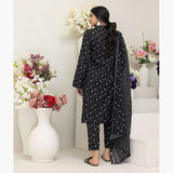 Salina Black & White Unstitched 3Pcs Suit - 9, Women, 3Pcs Shalwar Suit, Regalia Textiles, Chase Value