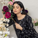 Salina Black & White Unstitched 3Pcs Suit - 10, Women, 3Pcs Shalwar Suit, Regalia Textiles, Chase Value