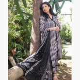 Salina Black & White Unstitched 3Pcs Suit - 2, Women, 3Pcs Shalwar Suit, Regalia Textiles, Chase Value