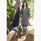 Salina Black & White Unstitched 3Pcs Suit - 3, Women, 3Pcs Shalwar Suit, Regalia Textiles, Chase Value