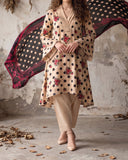 Salina Linen Digital Printed Suit - 3 Pc