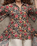 Salina Linen Digital Printed Suit - 3 Pc