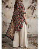Salina Linen Digital Printed Suit - 3 Pc