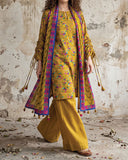 Salina Linen Digital Printed Suit - 3 Pc