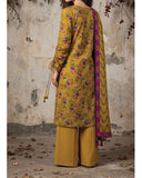 Salina Linen Digital Printed Suit - 3 Pc