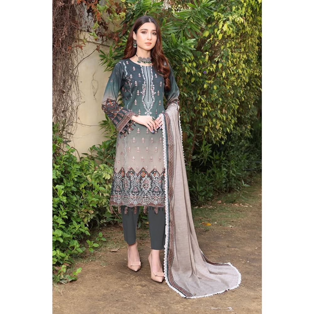 Schick Satrangi Luxury Embroidered Unstitched 3Pcs Suit - 8, Women, 3Pcs Shalwar Suit, Mi Creation, Chase Value