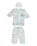 Newborn 3-Piece Jhabla Set, Newborn Gift Set, Chase Value, Chase Value