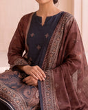 VS Shahkar Khaddar Printed Suit - 3 Pc by VS Textile
