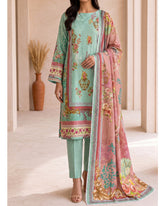 VS Shahkar Khaddar Printed Suit - 3 Pc by VS Textile