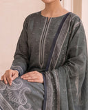 VS Shahkar Khaddar Printed Suit - 3 Pc by VS Textile