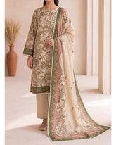 VS Shahkar Khaddar Printed Suit - 3 Pc by VS Textile