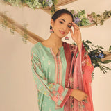 Rashid Shajar Printed Lawn Unstitched 3Pcs Suit With Embroidered Dupatta - 7736, Women, 3Pcs Shalwar Suit, Rashid Textiles, Chase Value