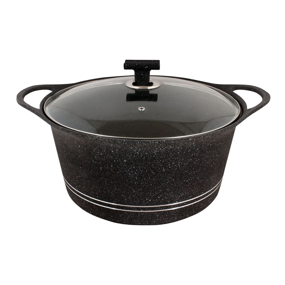 Sonex Soft Touch Knob Glory Pot 20cm, Black And Brown, 53122, Cookware & Pans, Sonex, Chase Value