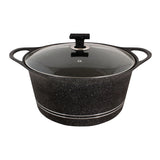 Sonex Soft Touch Knob Glory Pot 28cm, Black And Brown, 53124, Cookware & Pans, Sonex, Chase Value