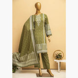 Imwaj Standard Printed Cotton Unstitched 3Pcs Suit - 2-A, Women, 3Pcs Shalwar Suit, Chase Value, Chase Value