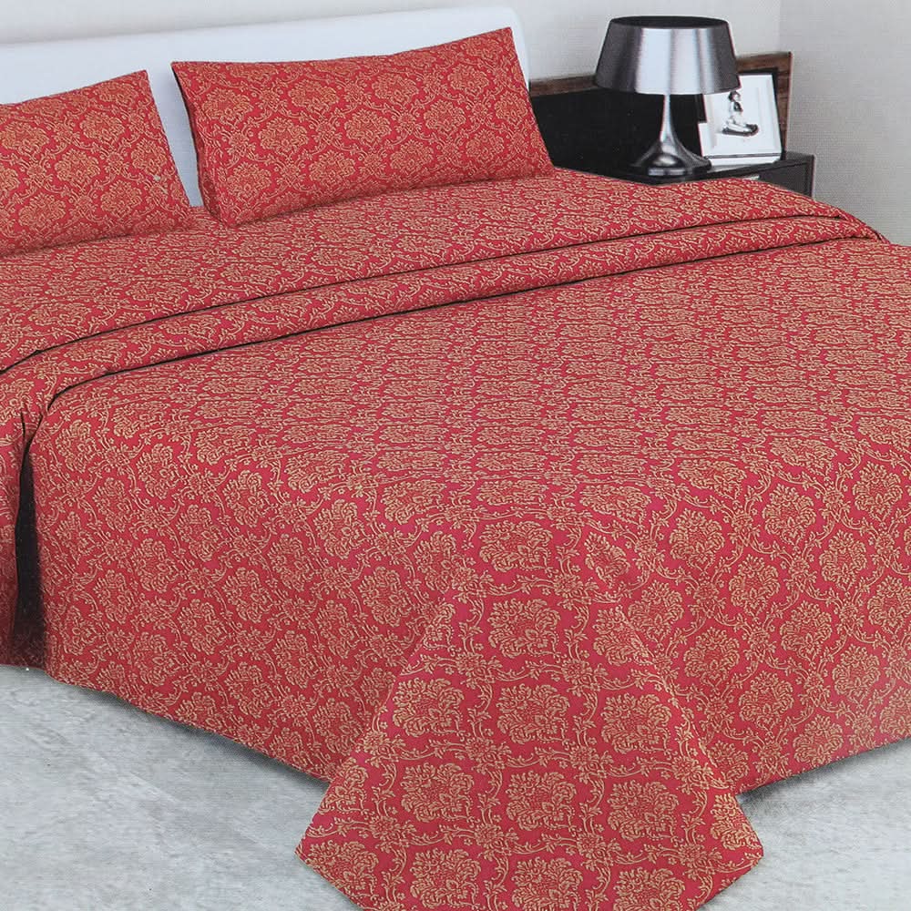 Double Bedsheet 3Pcs - Multi Color, Double Size Bed Sheet, Chase Value, Chase Value
