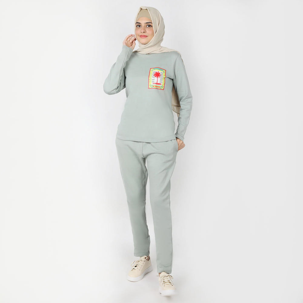 Women's 2pcs Hoodie Set - Green, Women Two Piece Outfit, Chase Value, Chase Value