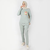 Women's 2pcs Hoodie Set - Green, Women Two Piece Outfit, Chase Value, Chase Value