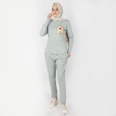 Women's 2pcs Hoodie Set - Green, Women Two Piece Outfit, Chase Value, Chase Value