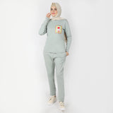 Women's 2pcs Hoodie Set - Green, Women Two Piece Outfit, Chase Value, Chase Value