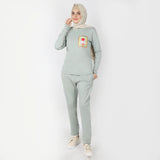 Women's 2pcs Hoodie Set - Green, Women Two Piece Outfit, Chase Value, Chase Value
