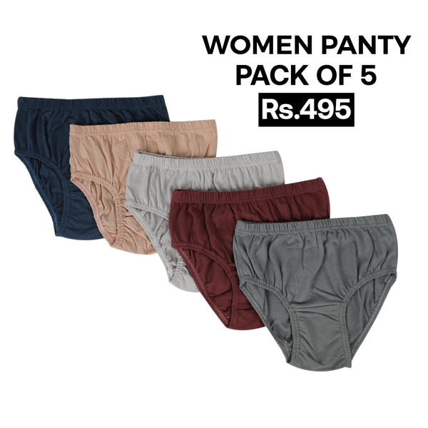 Women's Panty Pack of 5