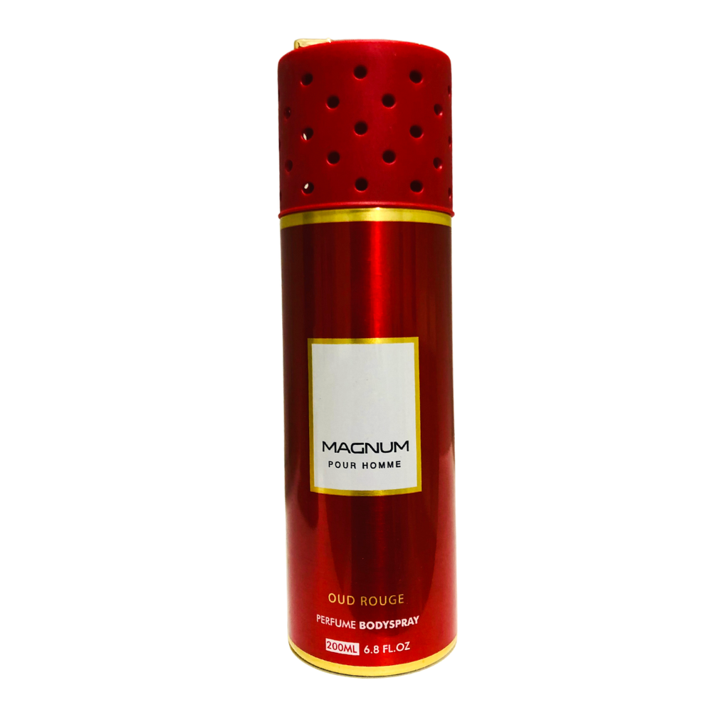 Magnum Body Spray Homme 200 Ml - Oud Rouge, Men Body Spray & Mist, Magnum, Chase Value
