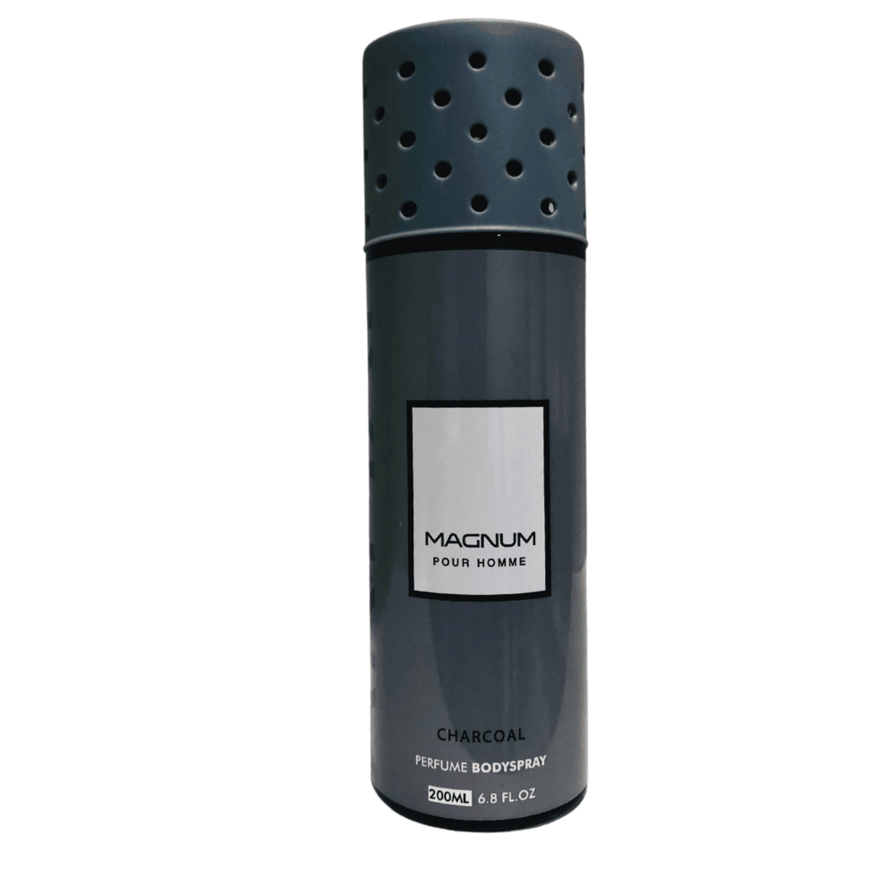 Magnum Body Spray Homme 200 Ml - Charcoal, Men Body Spray & Mist, Magnum, Chase Value