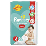 Pampers Skin Comfort Pants 3 (7-11) Kg Midi 56 Nappy Pants, Diapers & Wipes, Pampers, Chase Value