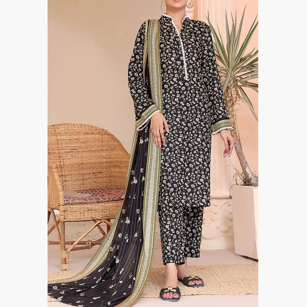VS Aiza & Momina Lawn Unstitched 3Pcs Suit - 5, Women, 3Pcs Shalwar Suit, VS Textiles, Chase Value