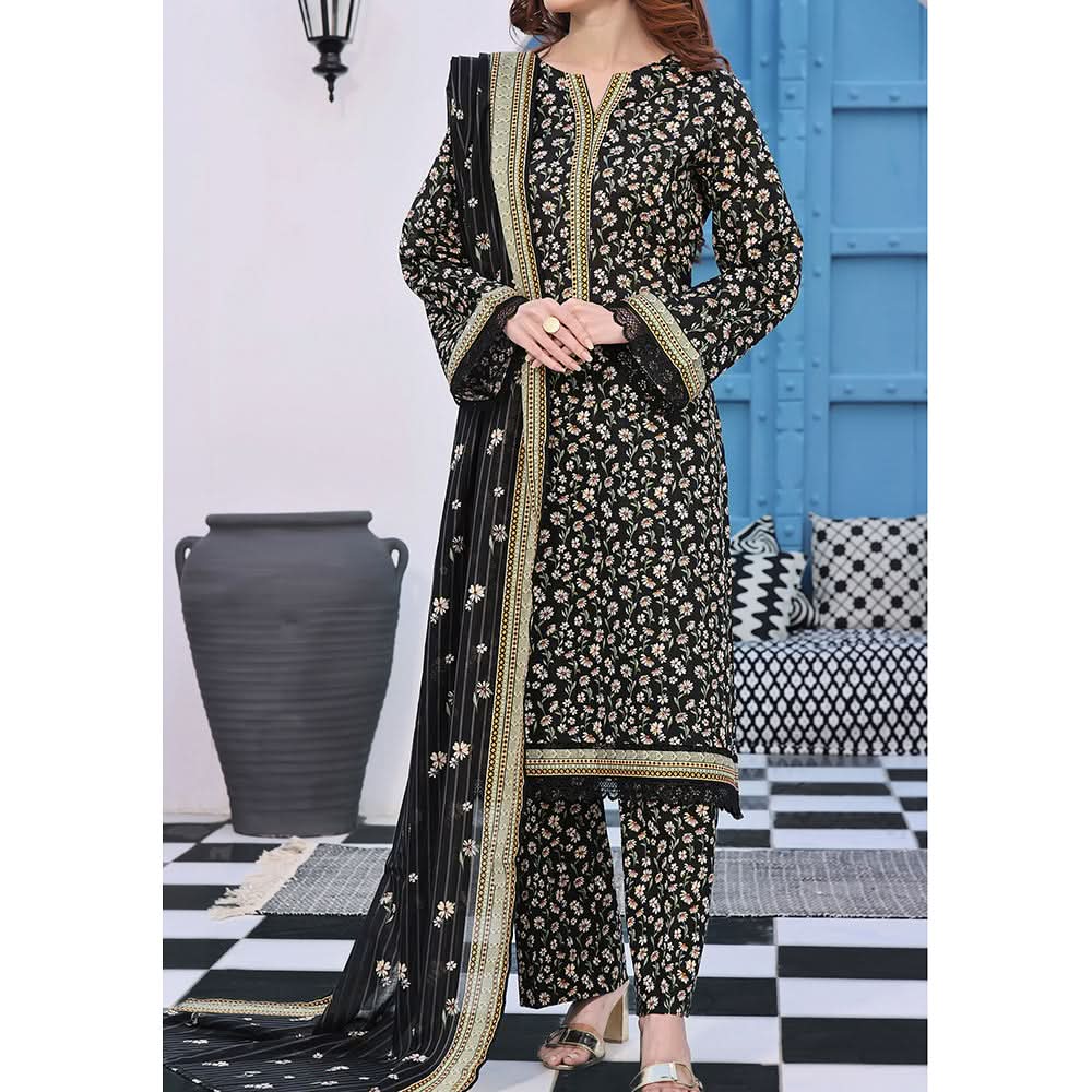 Vs Aiza & Momina Lawn Printed 3Pcs Unstitched Suit Vol-1, Women, 3Pcs Shalwar Suit, VS Textile Mills, Chase Value