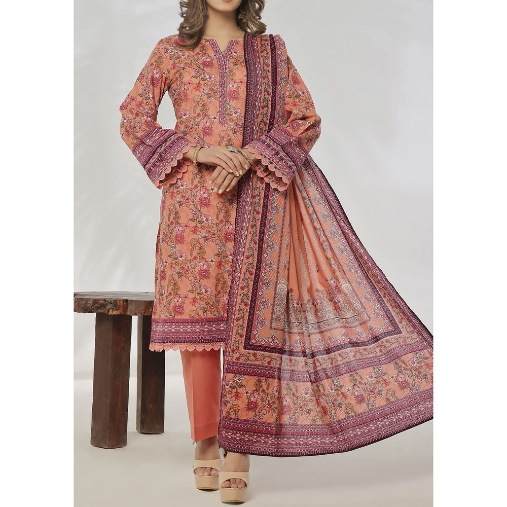 VS Daman Cambric Unstitched 3pcs Suit - 602-A, Women, 3Pcs Shalwar Suit, VS Textile, Chase Value