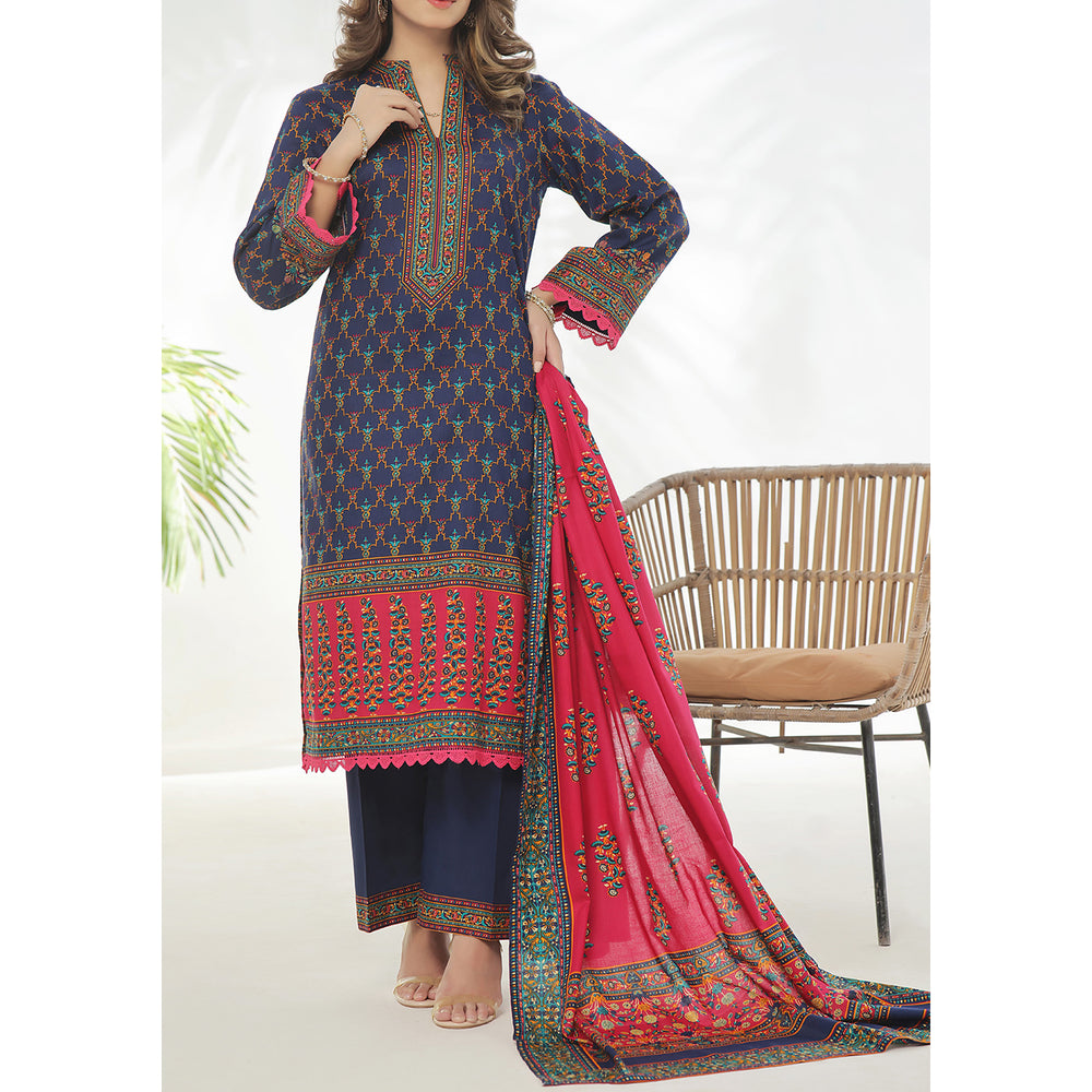 VS Daman Cambric Unstitched 3pcs Suit - 607-A, Women, 3Pcs Shalwar Suit, VS Textile, Chase Value