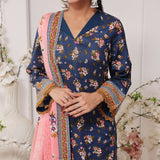 DAMAN By Vs Textile Lawn Printed Unstitched 3Pcs Suit -824-B, Women, 3Pcs Shalwar Suit, Chase Value, Chase Value