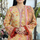 Vs Signature Printed Lawn Unstitched Suit 3Pcs - 346, Women, 3Pcs Shalwar Suit, VS Textile, Chase Value