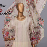 Women's Valuable Unstitched 3Pcs Suit V-2 - 10, Women, 3Pcs Shalwar Suit, Chase Value, Chase Value